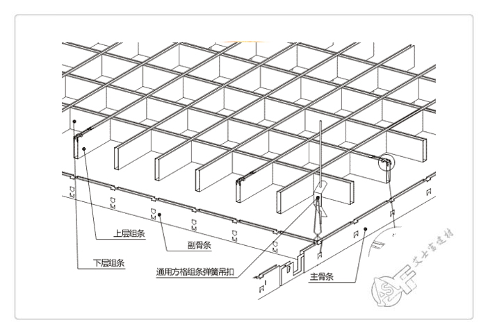 鋁格柵 - 吊頂天花
